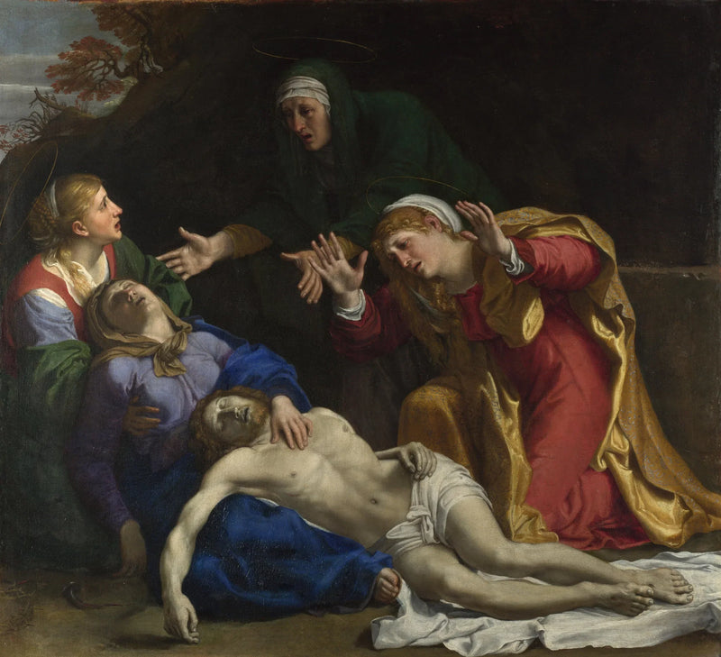 Chrystus umarły z płaczącymi kobietami („Trzy Marii”) - Annibale Carracci
