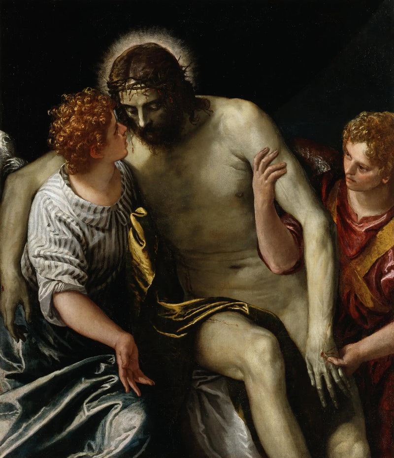 Chrystus umarły wsparty przez dwóch aniołów - Paul Véronèse