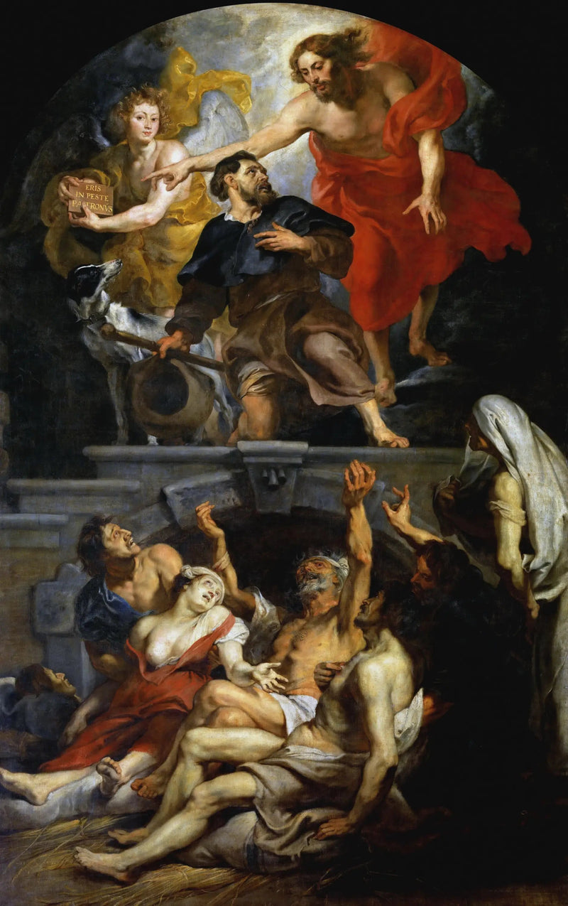 Chrystus nazywa świętego Rocha patronem trędowatych - Peter Paul Rubens