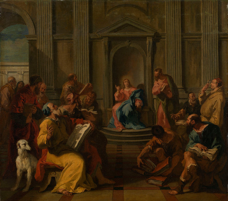 Chrystus pośród doktorów Świątyni - Sebastiano Ricci