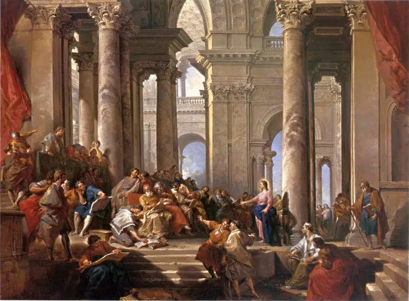 Chrystus pośród doktorów - Giovanni Paolo Panini