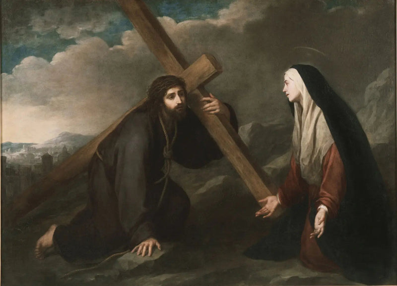 Chrystus niosący krzyż - Bartolomé Esteban Murillo