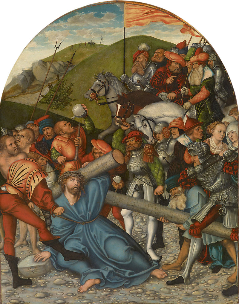 Chrystus niosący krzyż - Lucas Cranach Starszy