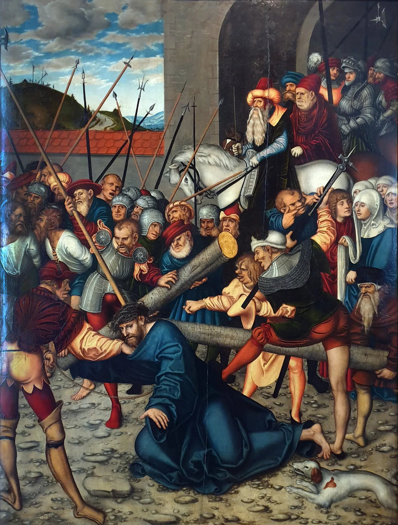 Chrystus niosący krzyż - Lucas Cranach Starszy