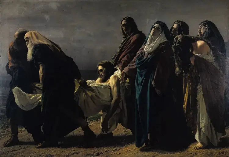 Chrystus złożony do grobu - Antonio Ciseri