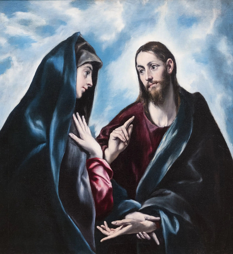 Chrystus żegnający się z matką - El Greco