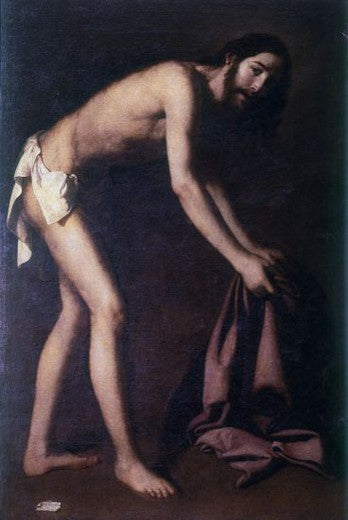 Chrystus zbiera swoje ubrania - Francisco de Zurbarán