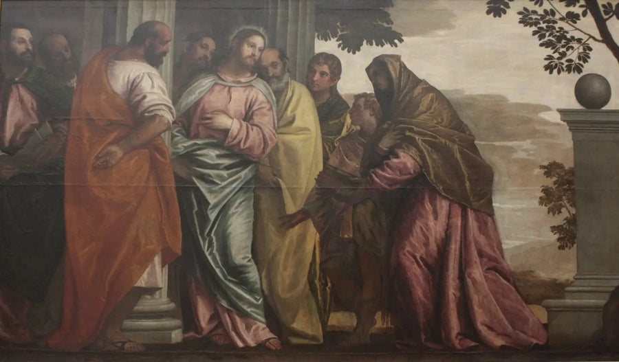 Chrystus spotykający kobietę i synów Zebedeusza - Paweł Véronèse