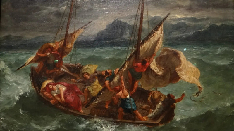Chrystus na jeziorze Genezaret - Eugène Delacroix