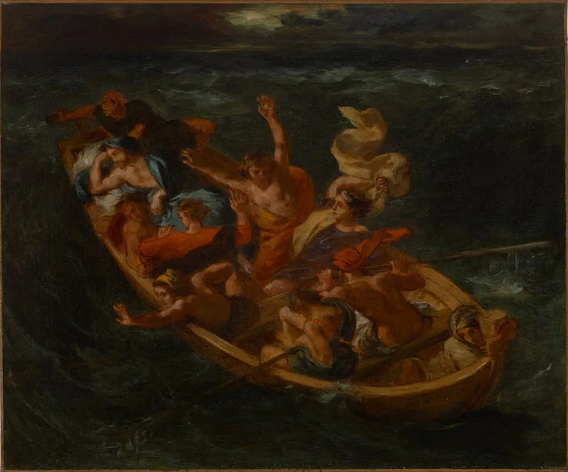 Chrystus na jeziorze Genezaret - Eugène Delacroix
