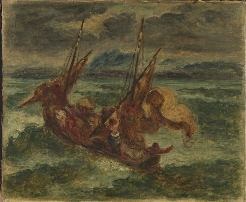 Chrystus na jeziorze Genezaret - Eugène Delacroix