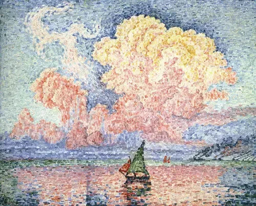 Różowe niebo, Antibes - Paul Signac