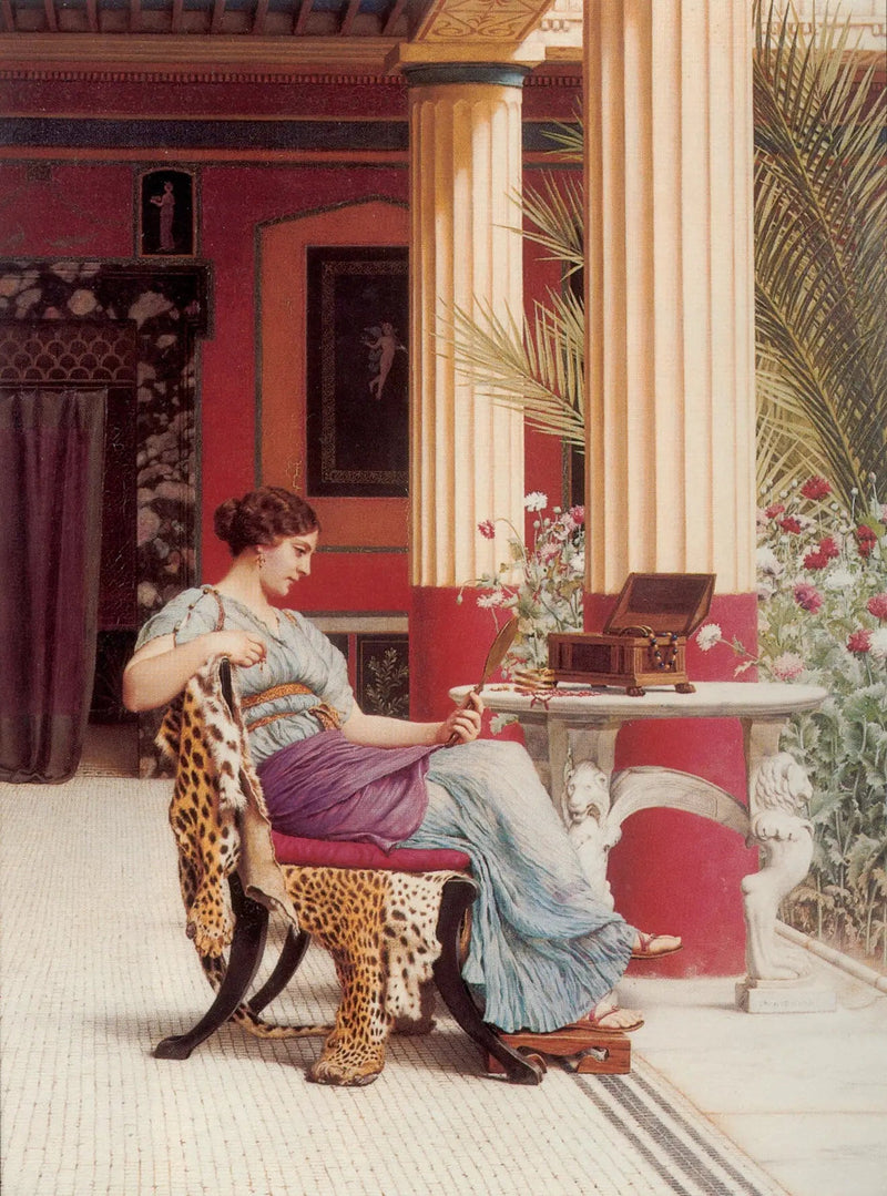 Skrzynka na biżuterię - John William Godward