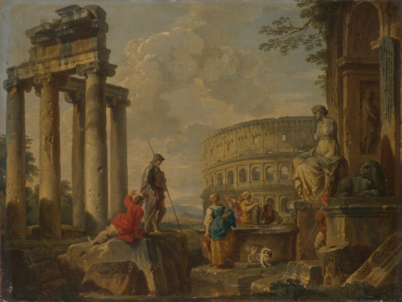 Koloseum wśród ruin rzymskich - Giovanni Paolo Panini