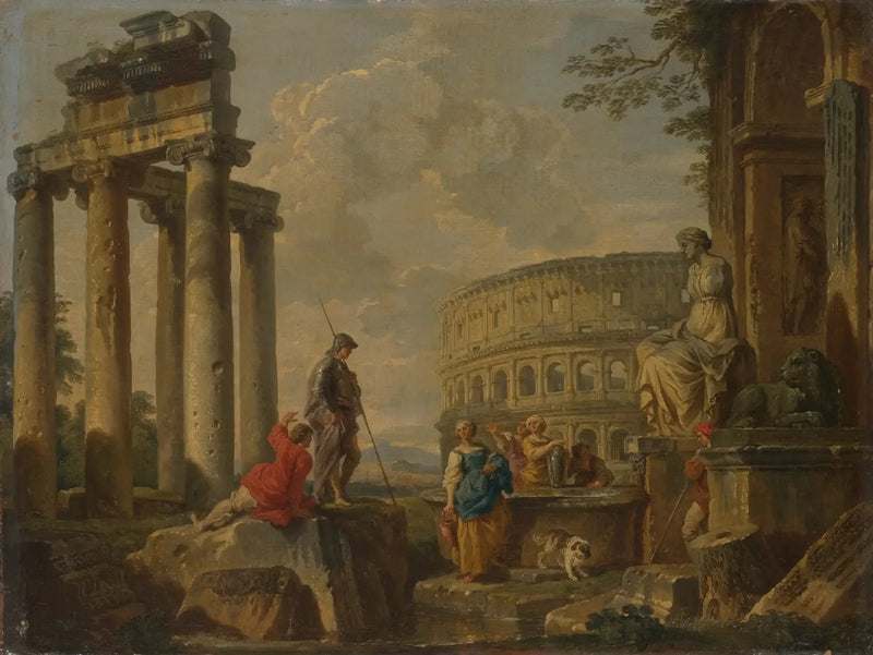 Koloseum wśród ruin rzymskich - Giovanni Paolo Panini