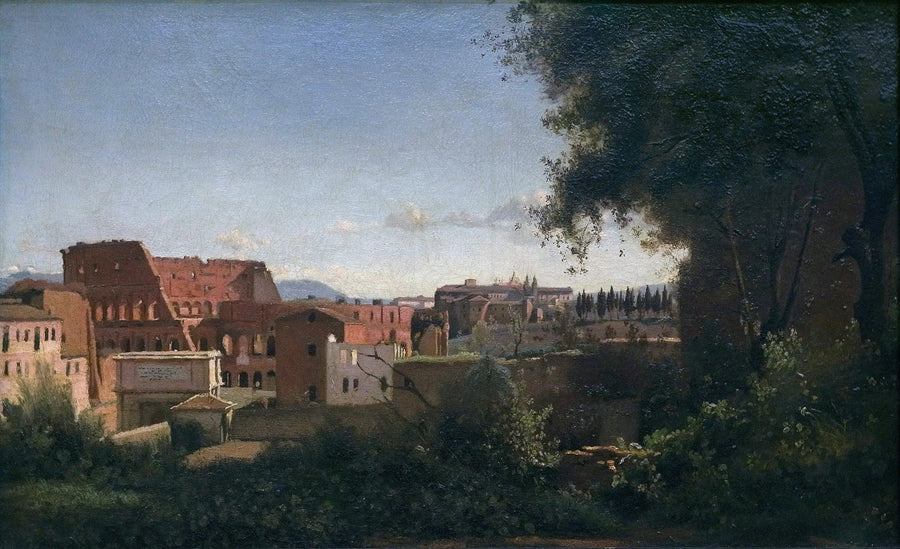 Koloseum widziane z ogrodów Farnese - Jean-Baptiste Camille Corot