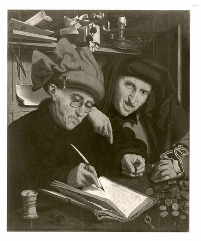 Le Collecteur d’impôts et son assistant - Marinus van Reymerswale - Alpha Reproduction