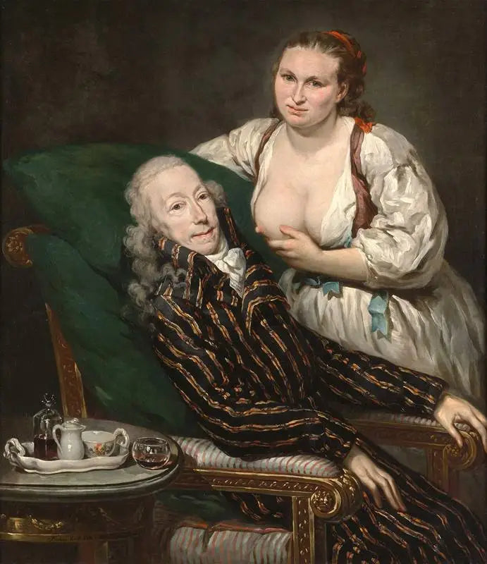 Le comte Franz de Paula Graf von Hartig et son épouse Eleanore en tant que Caritas Romana - Barbara Krafft image 1 tableau peint à l’huile sur toile