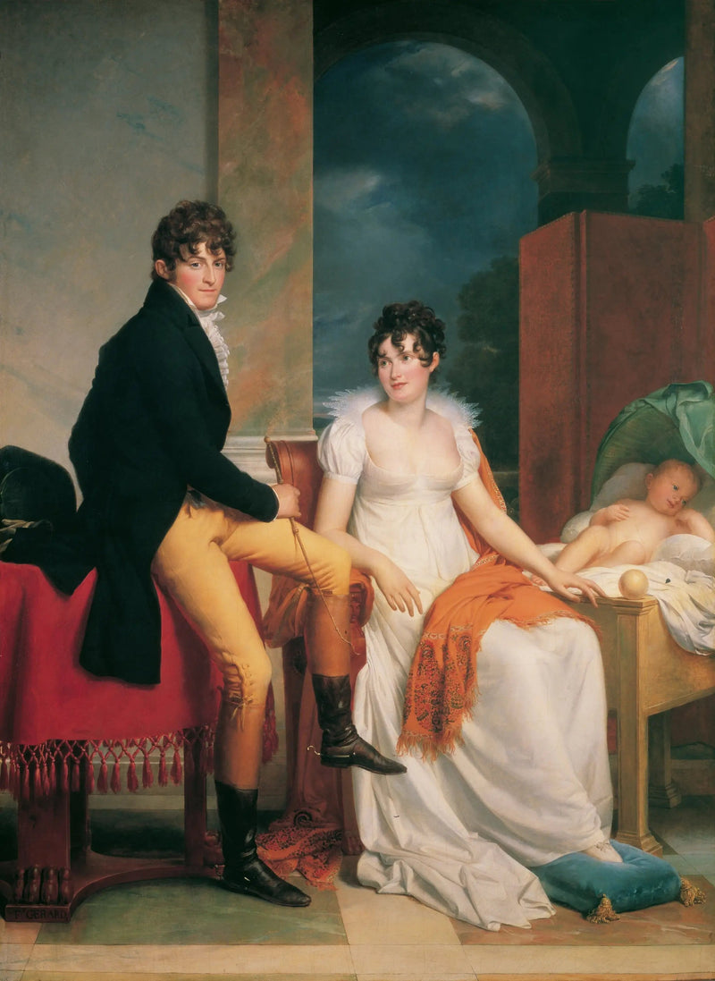 Hrabia Moritz Christian von Fries i jego rodzina - François Gérard