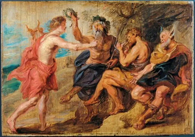 Rywalizacja między Apollonem a Panem - Peter Paul Rubens