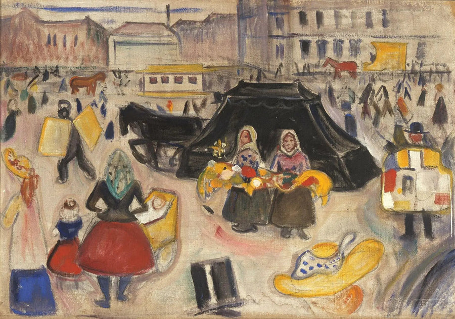 Karawan na Potsdamer Platz - Edvard Munch