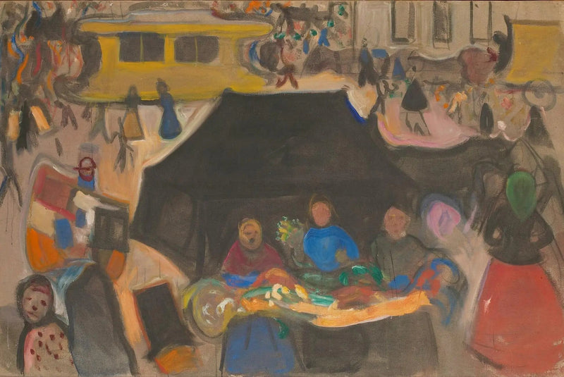 Karawan na Potsdamer Platz - Edvard Munch