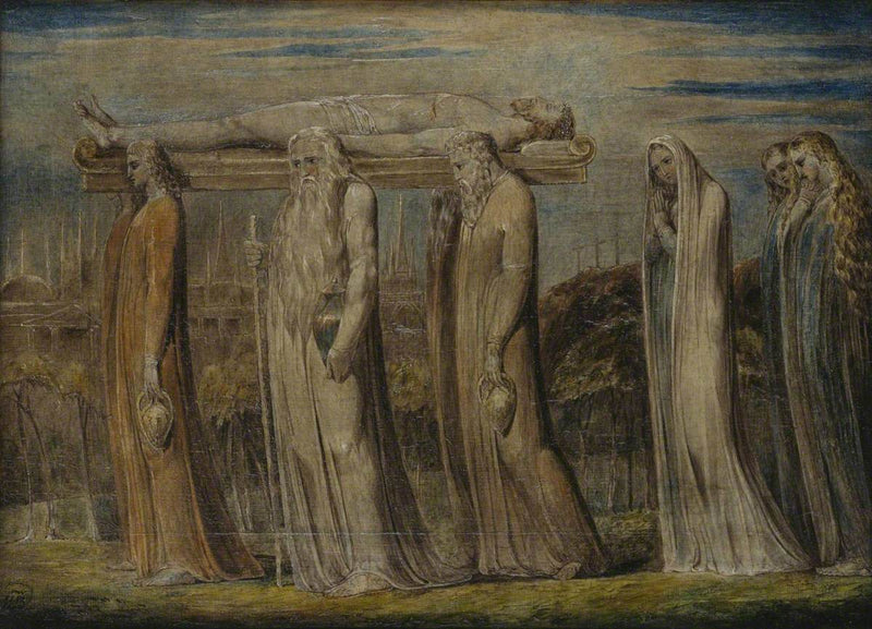 Ciało Chrystusa złożone do grobu - William Blake