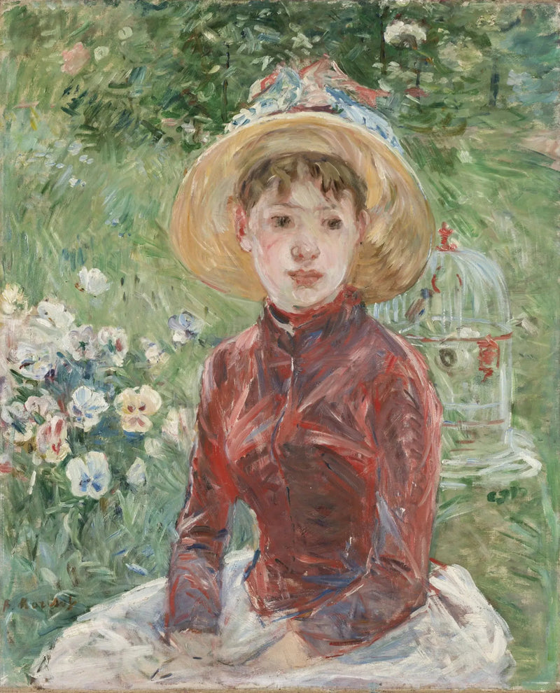Czerwony gorset - Berthe Morisot