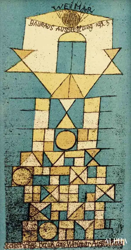 Le côté sublime, exposition du Bauhaus de Weimar 1923 - Paul Klee - Reproductions de tableaux et peintures haut de gamme