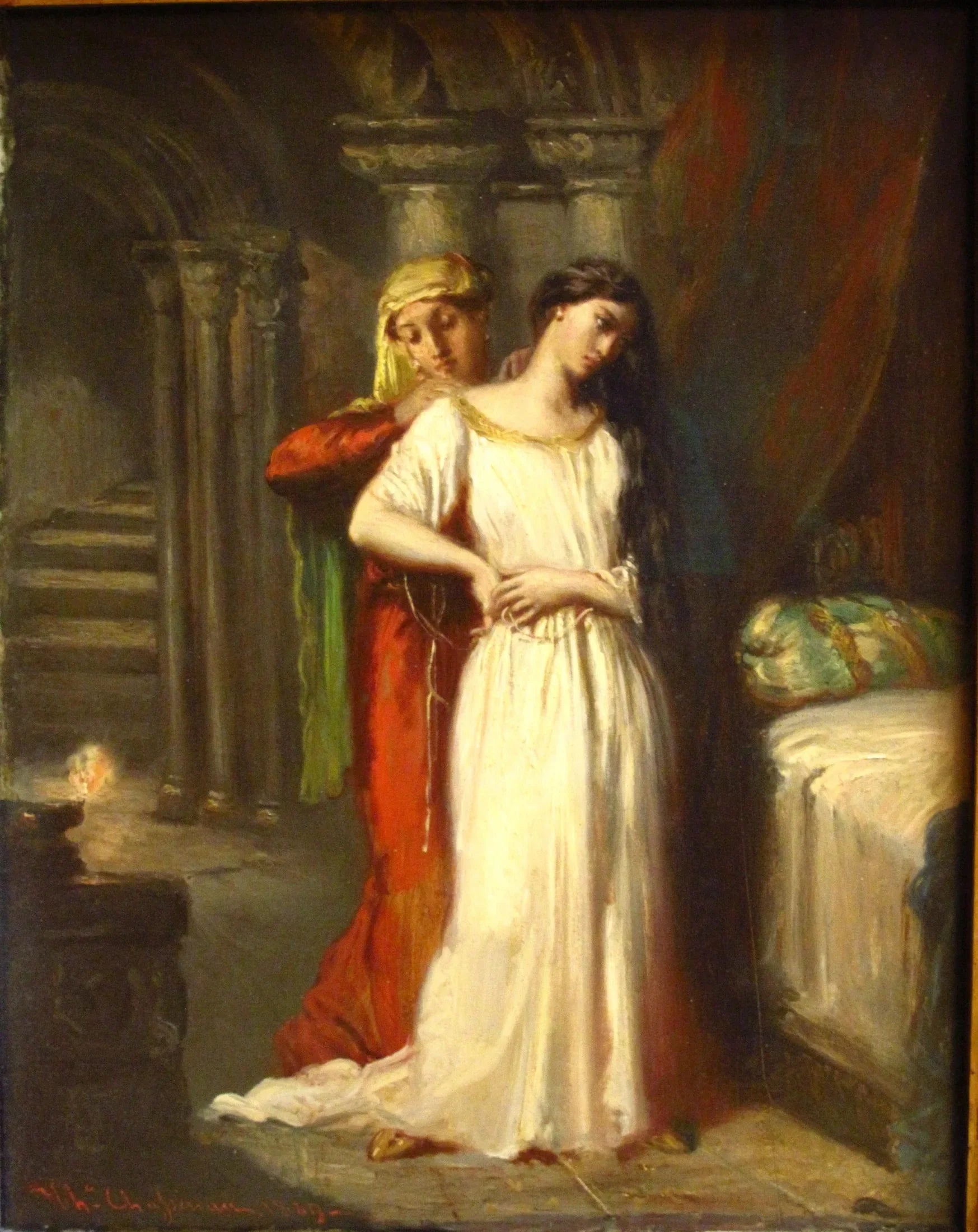 Le Coucher de Desdémone - Théodore Chassériau image 1 copie de tableau peinte à la main