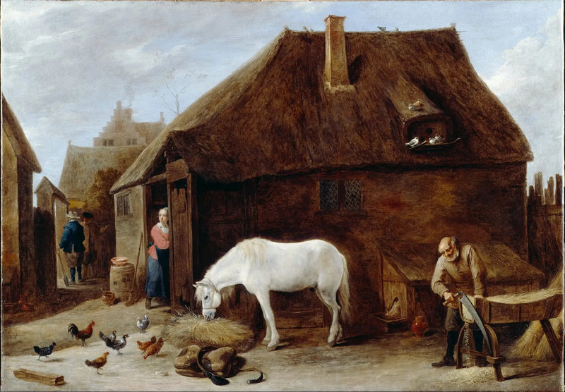 Nożyce do słomy - David Teniers Młodszy