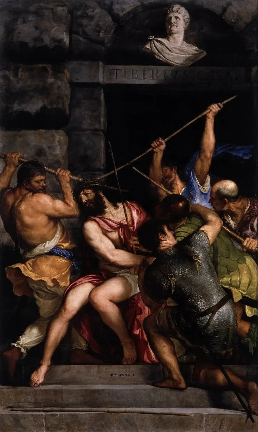 Koronacja cierniowa - Titian