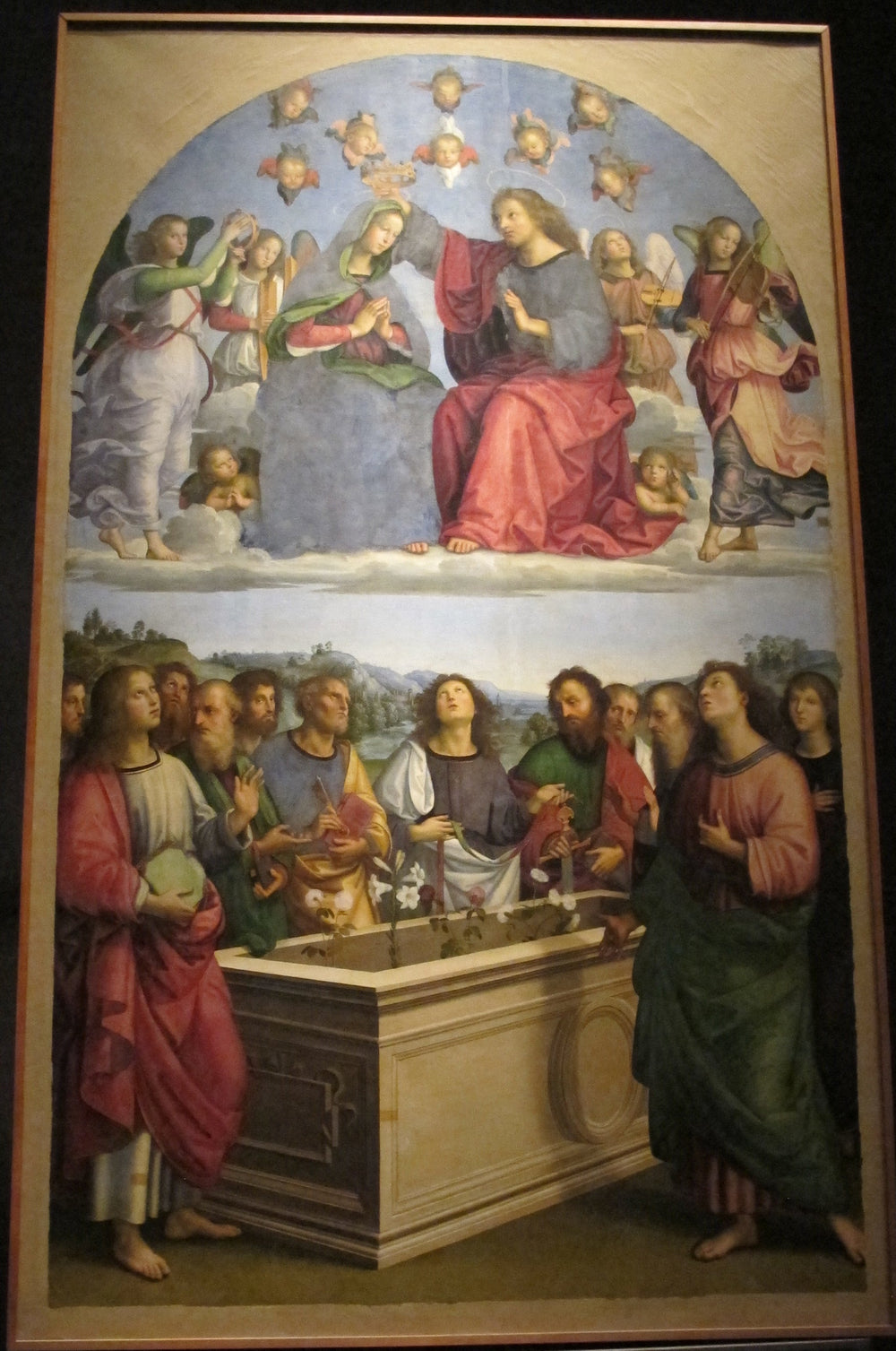 Reproduction du Couronnement de la Vierge de Raphaël Sanzio