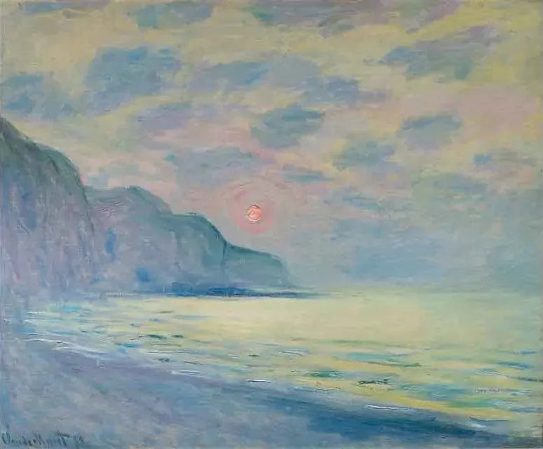 Klasztor słońca, mglista pogoda, Pourville - Claude Monet