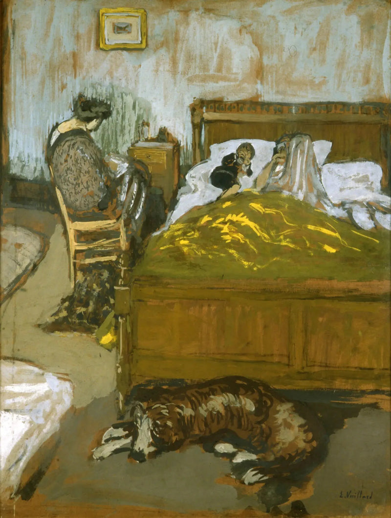 Żółty pokrowiec na stopę - Édouard Vuillard