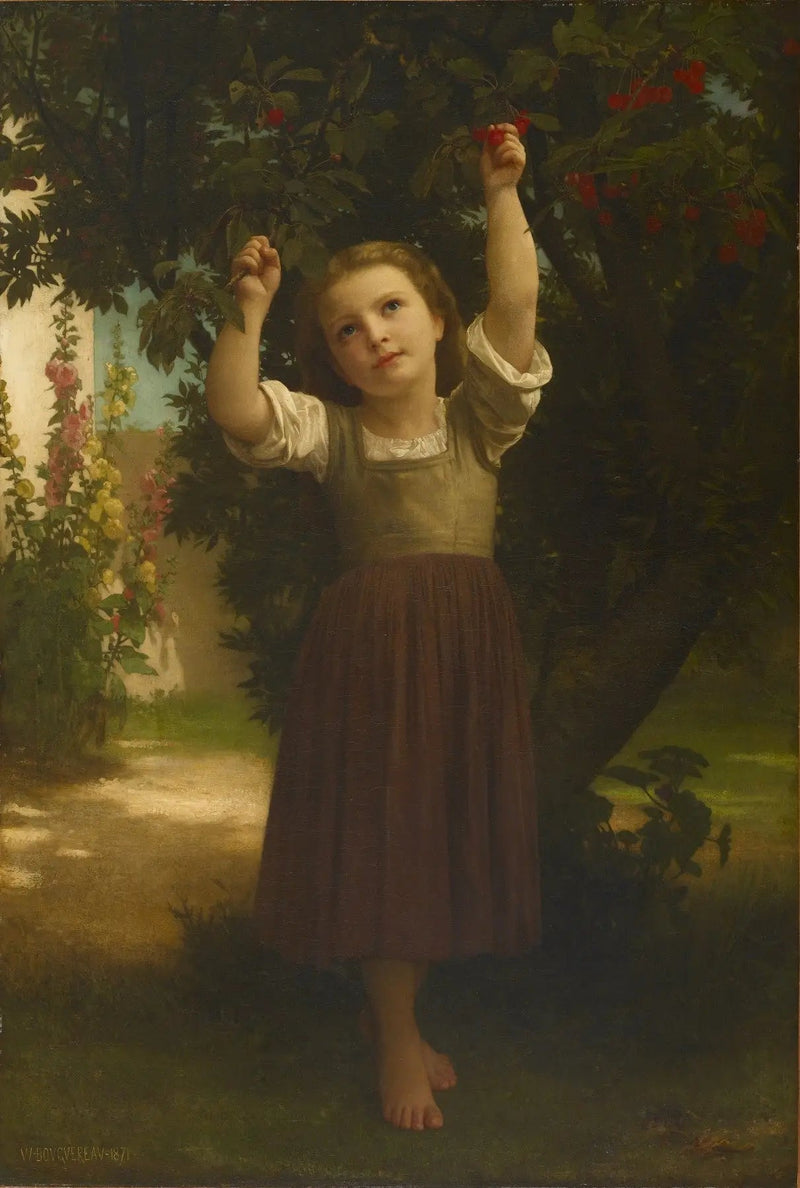 Zbieracz wiśni - Bouguereau