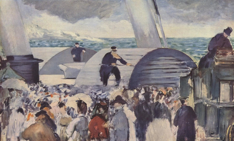 Odpłynięcie parowca z Folkestone - Édouard Manet