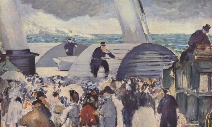 Odpłynięcie parowca z Folkestone - Édouard Manet