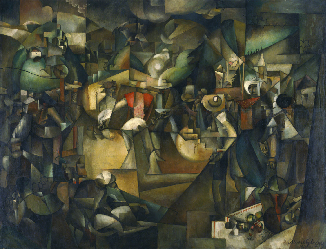 Zbiór zboża - Albert Gleizes