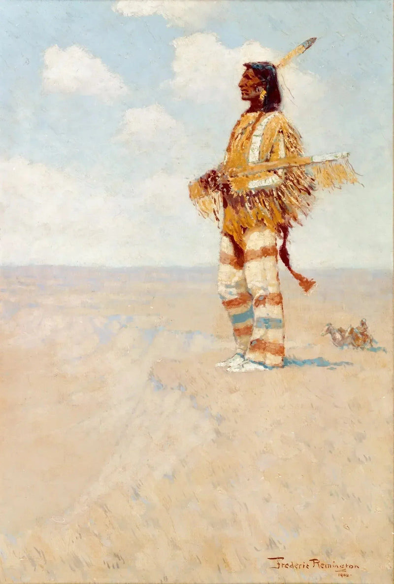 Ostatni swojego rodzaju (Amerykanin na wyginięciu) - Frederic Remington