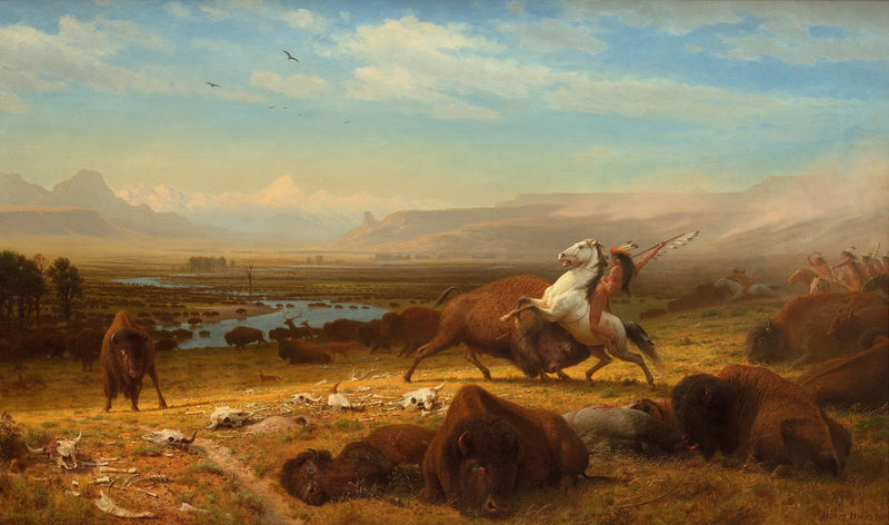 Ostatni z bizonów - Albert Bierstadt