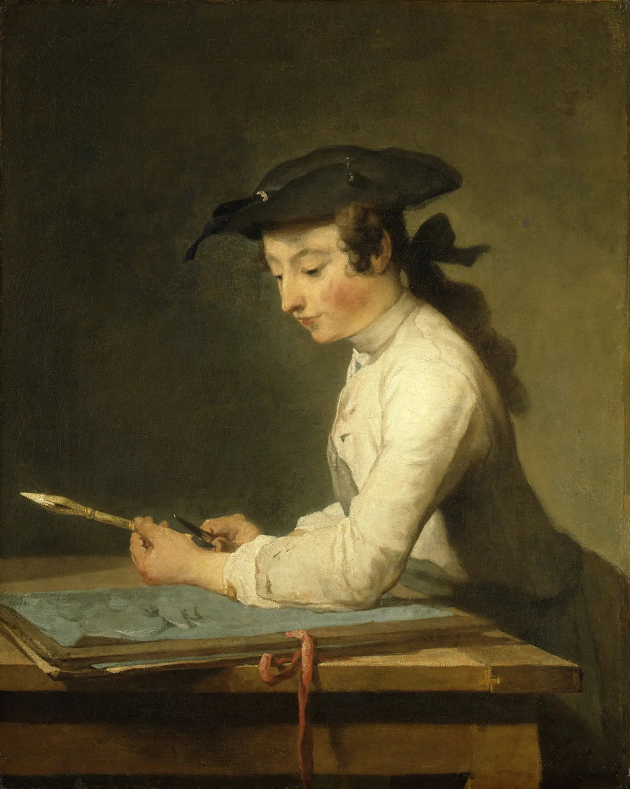 Rysownik - Jean Simeón Chardin