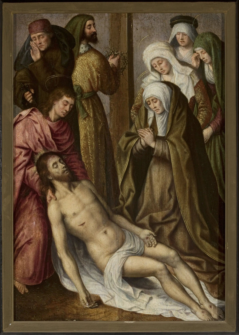 Żałoba Chrystusa (Mateusz 27:59–61; Marek 15:46–47; Łukasz 23:53–56; Jan 19:38–42) - Hugo van der Goes