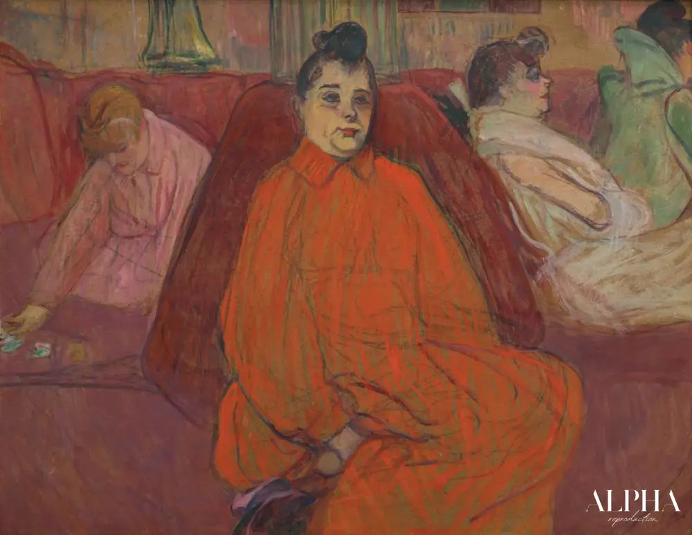 Le Divan - Toulouse Lautrec - Reproductions de tableaux et peintures haut de gamme