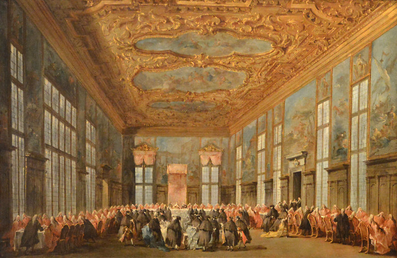 Doge Wenecji podaje lunch ambasadorom - Francesco Guardi