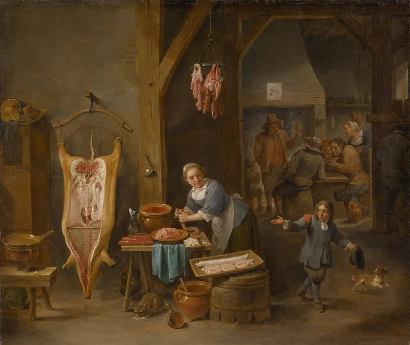 Producent kiełbas - David Teniers Młodszy