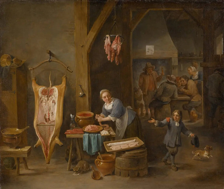 Producent kiełbas - David Teniers Młodszy