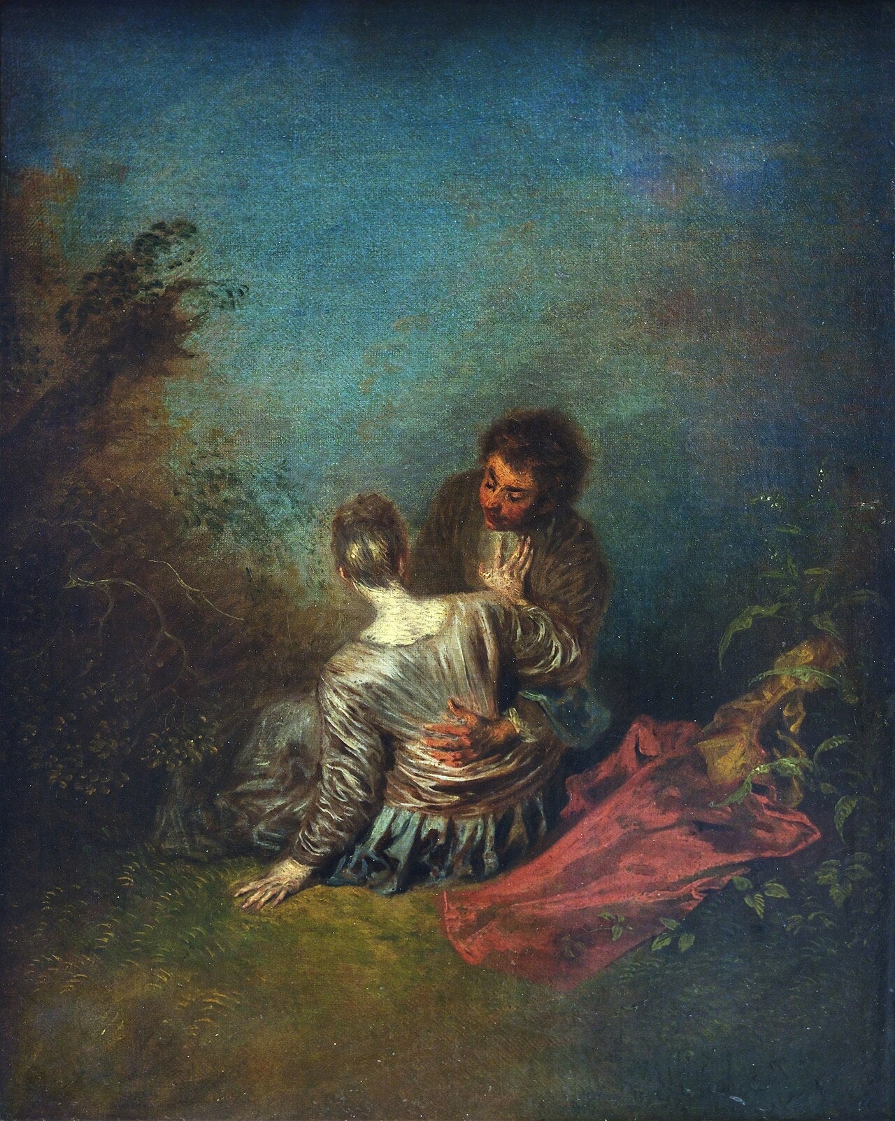 Le faux pas - Antoine Watteau - Alpha Reproduction
