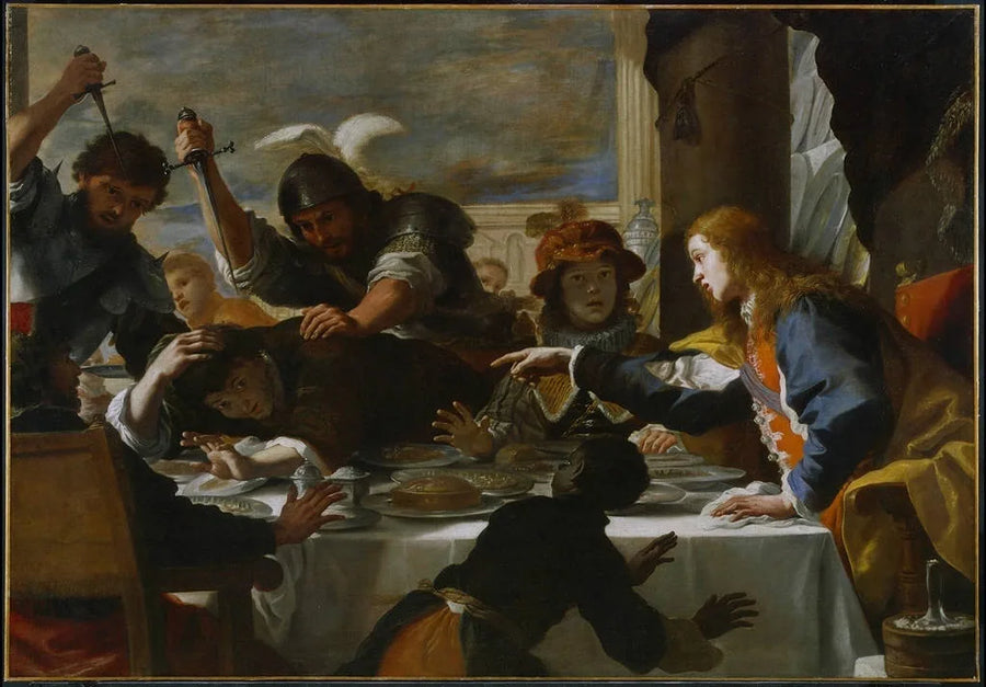 Uczta Absaloma - Mattia Preti