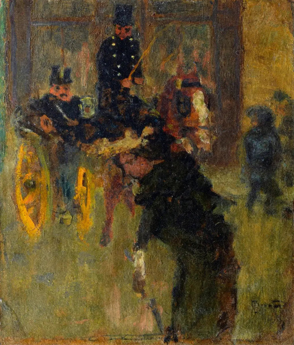 Le fiacre - Pierre Bonnard image 1 reproduction de peinture à l’huile